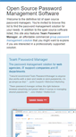 Mobile Screenshot of opensourcepasswordmanager.com