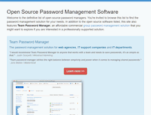 Tablet Screenshot of opensourcepasswordmanager.com